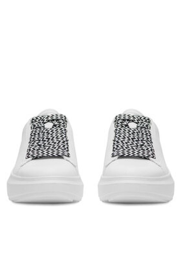 Rieker Revolution Lifestyle Sneakersy W1201-80 Biały. Kolor: biały. Materiał: skóra