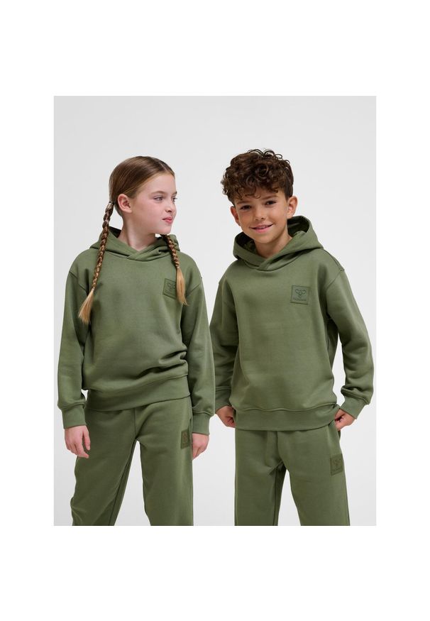 Bluza z kapturem dla dzieci Hummel Clean. Typ kołnierza: kaptur. Kolor: wielokolorowy, zielony, brązowy