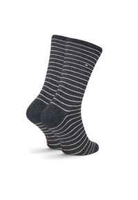 TOMMY HILFIGER - Tommy Hilfiger Skarpety długie 701236464 Granatowy. Kolor: niebieski. Materiał: materiał, bawełna #4