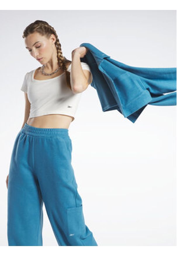 Reebok T-Shirt Reebok Classics Cropped Jersey T-Shirt HS0362 Biały. Kolor: biały. Materiał: bawełna