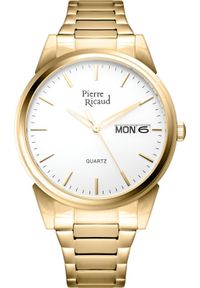 Zegarek Pierre Ricaud Zegarek męski Pierre Ricaud P91067.1113Q złoty. Kolor: złoty #1
