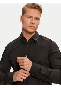 Hugo Koszula Ermo 50528474 Czarny Slim Fit. Kolor: czarny. Materiał: bawełna