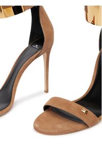 Elisabetta Franchi Sandały SA-91L-62E2-V600 Brązowy jasny. Kolor: brązowy. Materiał: skóra, zamsz #2