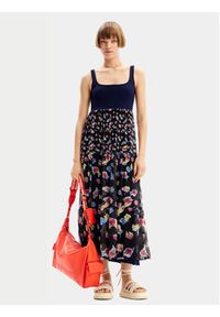 Desigual Sukienka letnia Vancouver 24SWVK58 Granatowy Regular Fit. Kolor: niebieski. Materiał: syntetyk. Sezon: lato #6