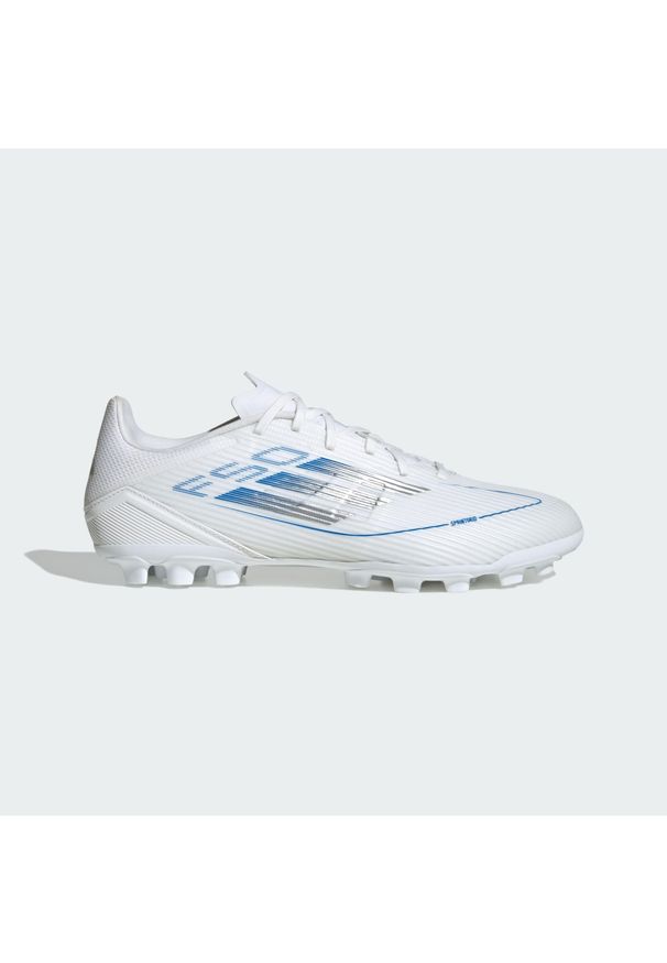 Adidas - Buty F50 League AG. Kolor: szary, biały, wielokolorowy. Materiał: materiał. Sport: piłka nożna