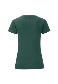FRUIT OF THE LOOM - T-shirt Damski Iconic 150. Kolor: czerwony, zielony, wielokolorowy. Materiał: bawełna. Sport: turystyka piesza