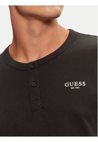 Guess Koszulka piżamowa U4YP30 KCAM1 Czarny Regular Fit. Kolor: czarny. Materiał: bawełna #3