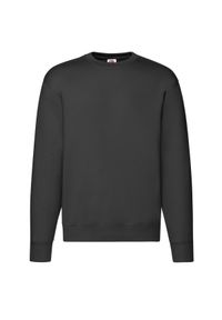 FRUIT OF THE LOOM - Męska Bluza Rozpinana Premium. Kolor: czarny