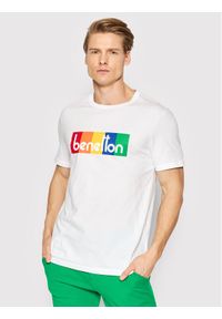 United Colors of Benetton - United Colors Of Benetton T-Shirt 3I1XU100A Biały Regular Fit. Kolor: biały. Materiał: bawełna #1