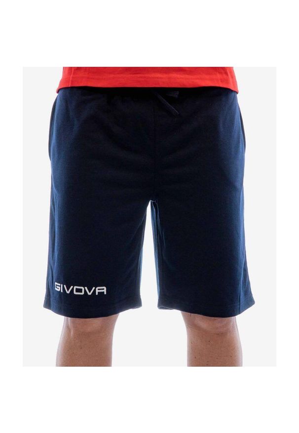 Szorty sportowe Givova Friend 2XL - Wygoda i lekkość. Kolor: niebieski. Długość: krótkie. Wzór: haft. Sezon: lato