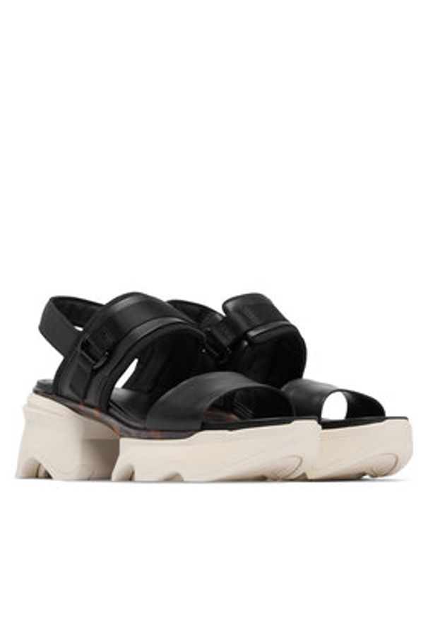 sorel - Sorel Sandały KINETIC™ Impact Slingback Heel 2030481 Czarny. Kolor: czarny. Materiał: skóra