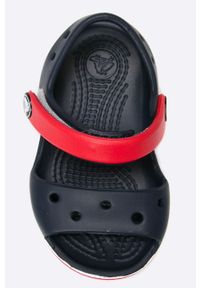 Crocs - Sandały dziecięce Crocband. Nosek buta: okrągły. Zapięcie: rzepy. Kolor: niebieski. Materiał: materiał. Wzór: gładki #3