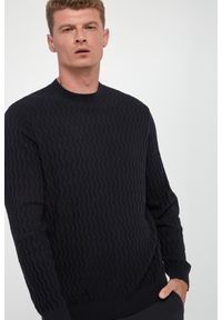 Armani Exchange - Sweter męski z wełny dziewiczej ARMANI EXCHANGE. Materiał: wełna #3