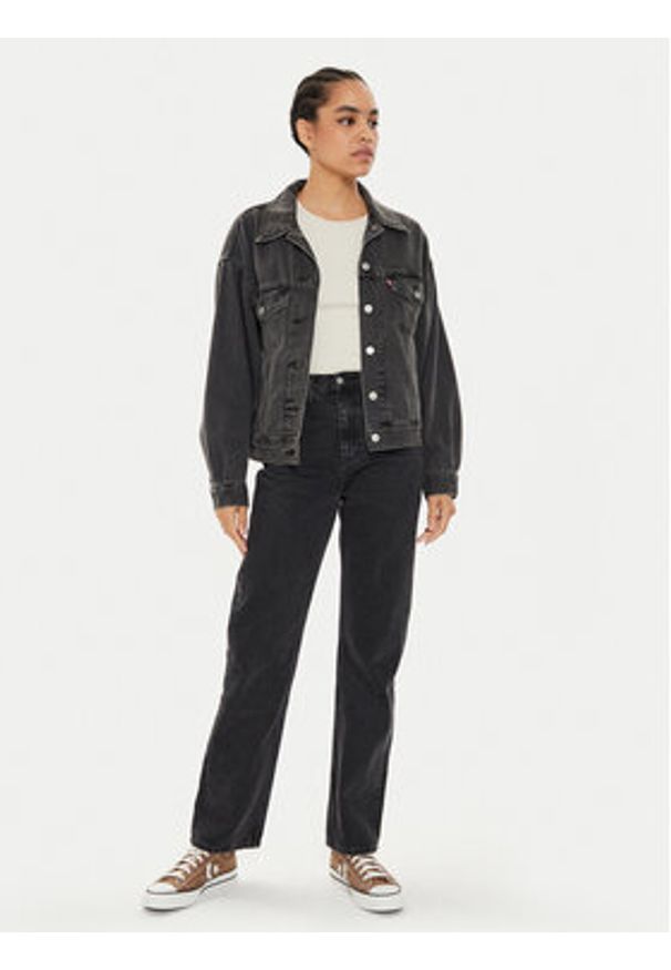 Levi's® Kurtka jeansowa 90's A1743-0000 Czarny Relaxed Fit. Kolor: czarny. Materiał: bawełna