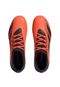 Adidas - Buty piłkarskie adidas Predator Accuracy.3 Tf M GW4638 pomarańczowe pomarańcze i czerwienie. Zapięcie: sznurówki. Kolor: pomarańczowy. Materiał: materiał, syntetyk. Szerokość cholewki: normalna. Sport: piłka nożna #7