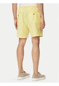 TOMMY HILFIGER - Tommy Hilfiger Szorty materiałowe Dover MW0MW44353 Żółty jasny Regular Fit. Kolor: żółty. Materiał: len #5