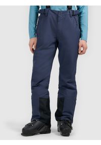 4f - 4F Spodnie narciarskie z szelkami membrana 5000 męskie - granatowe 3XL. Kolor: niebieski. Materiał: materiał, poliester. Wzór: gładki. Sezon: zima. Sport: narciarstwo #2