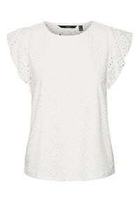 Vero Moda T-Shirt 10286067 Biały Loose Fit. Kolor: biały. Materiał: syntetyk #2