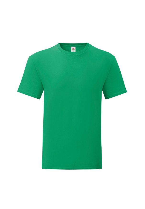 FRUIT OF THE LOOM - Kultowa Koszulka Unisex Dla Dorosłych. Kolor: zielony
