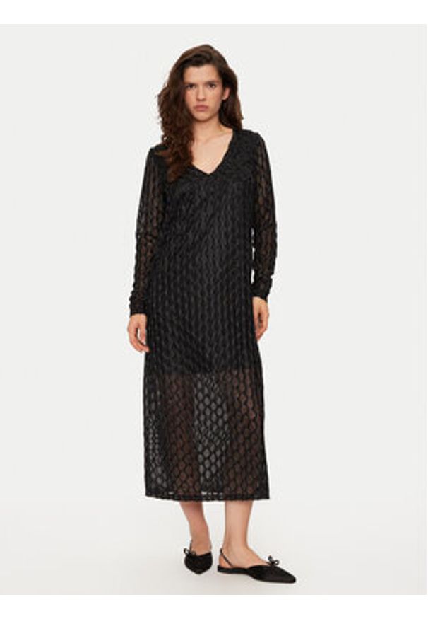 Vila Sukienka koktajlowa Zalma 14102492 Czarny Regular Fit. Kolor: czarny. Materiał: syntetyk. Styl: wizytowy