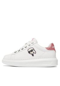 Karl Lagerfeld - KARL LAGERFELD Sneakersy KL62530N Biały. Kolor: biały. Materiał: skóra #6