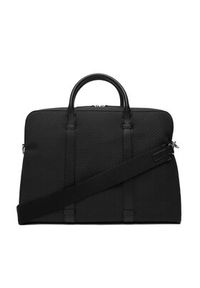 Calvin Klein Torba na laptopa Embossed Woven Commuter LV04D3207G Czarny. Kolor: czarny. Materiał: skóra #5