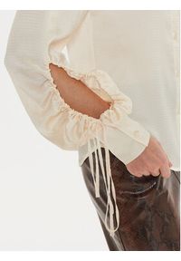 TwinSet - TWINSET Koszula 242TP2477 Beżowy Regular Fit. Kolor: beżowy. Materiał: wiskoza, satyna #4