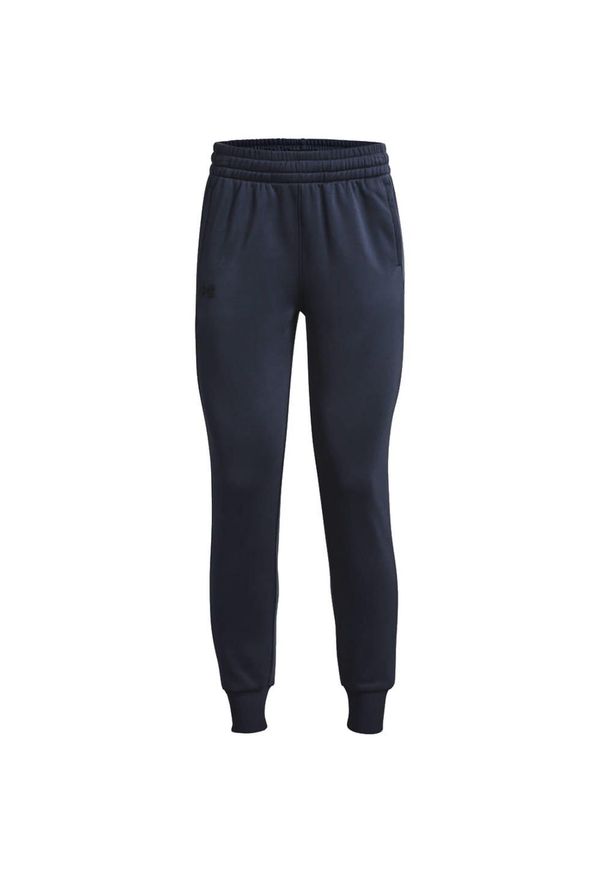 Spodnie dresowe dla kobiet Under Armour ARMOUR FLEECE JOGGER. Kolor: niebieski. Materiał: dresówka. Wzór: gładki