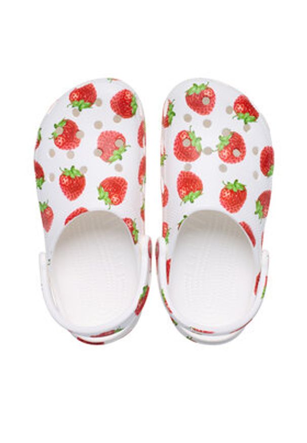 Crocs Klapki Classic Fresh Fruits Clog 211008 Biały. Kolor: biały