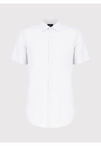 Pako Lorente - PAKO LORENTE – Biała koszula męska z krótkim rękawem. Kolor: biały. Długość rękawa: krótki rękaw. Długość: krótkie. Wzór: gładki #6