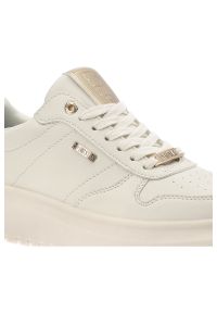 Big-Star - Beżowe Sneakersy Big Star Modne Obuwie Damskie. Okazja: na co dzień. Zapięcie: sznurówki. Kolor: beżowy. Materiał: materiał #4