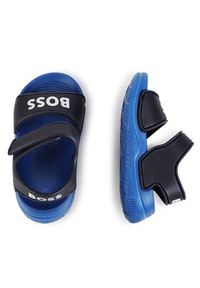BOSS - Boss Sandały J50890 S Granatowy. Kolor: niebieski #2