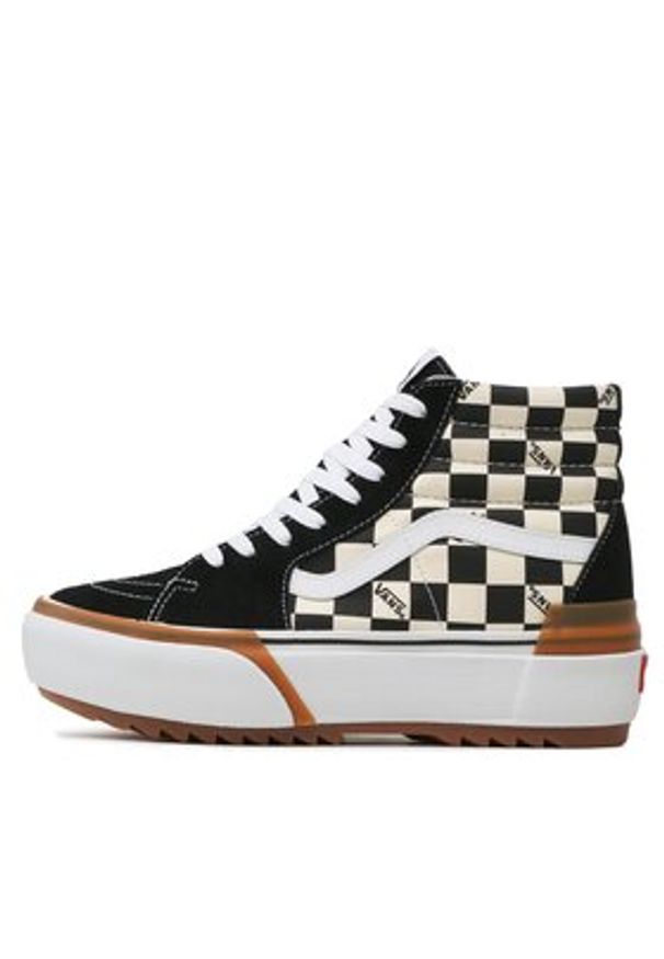 Vans Sneakersy Sk8-Hi Stacked VN0A4BTWVLV1 Czarny. Kolor: czarny. Materiał: zamsz, skóra. Model: Vans SK8
