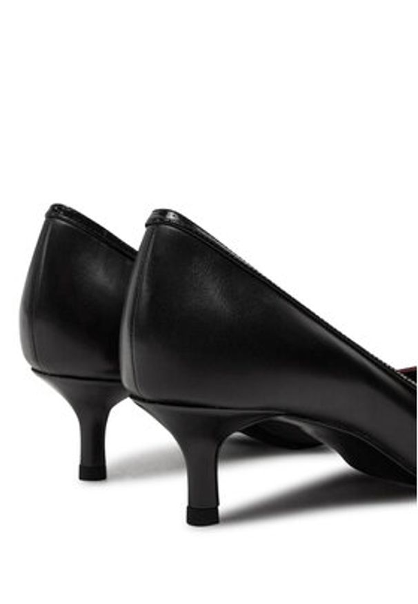 Tory Burch Czółenka Double T Buckle 160124 Czarny. Kolor: czarny. Materiał: skóra. Obcas: na szpilce