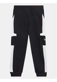 Guess Spodnie dresowe L3YQ12 KA6R3 Czarny Relaxed Fit. Kolor: czarny. Materiał: bawełna #1