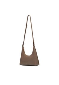 Calvin Klein Torebka Foil Logo Conv Shoulder Bag LV04F3272G Beżowy. Kolor: beżowy. Materiał: skórzane #6