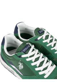 U.S. Polo Assn. Sneakersy "Tabry003" | Tabry 003 | Mężczyzna | Zielony. Kolor: zielony. Materiał: materiał, skóra ekologiczna. Wzór: nadruk, aplikacja #4