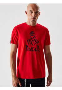 Diverse - T-shirt męski z nadrukiem DKR 0122 S1834 - - Rozmiar: L. Kolor: szary. Materiał: bawełna. Wzór: nadruk