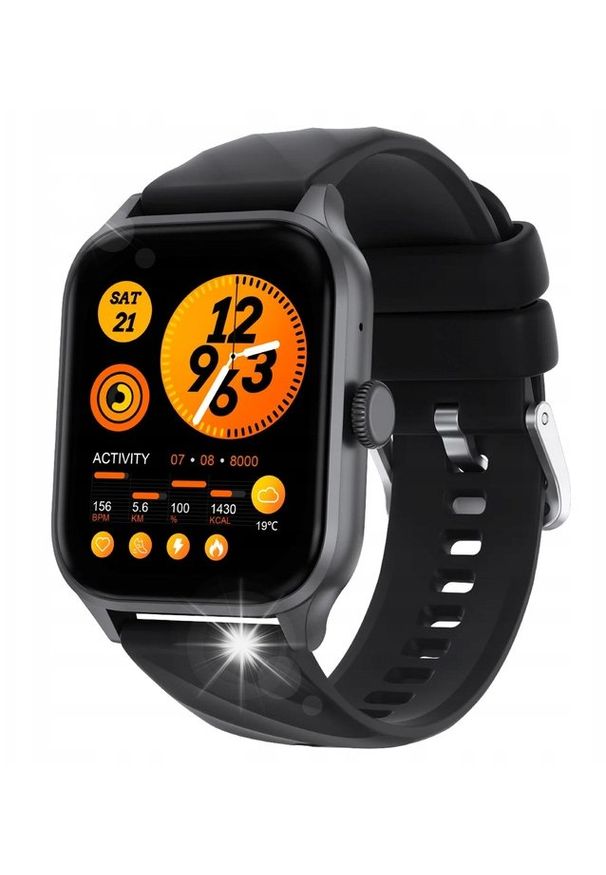 NoName - Smartwatch Smartwatch Weofly Active black TFT Bluetooth 260mAh elegancki. Rodzaj zegarka: smartwatch. Styl: elegancki