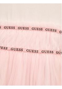 Guess Sukienka elegancka J4RK26 K6YW0 Różowy Regular Fit. Kolor: różowy. Materiał: bawełna. Styl: elegancki