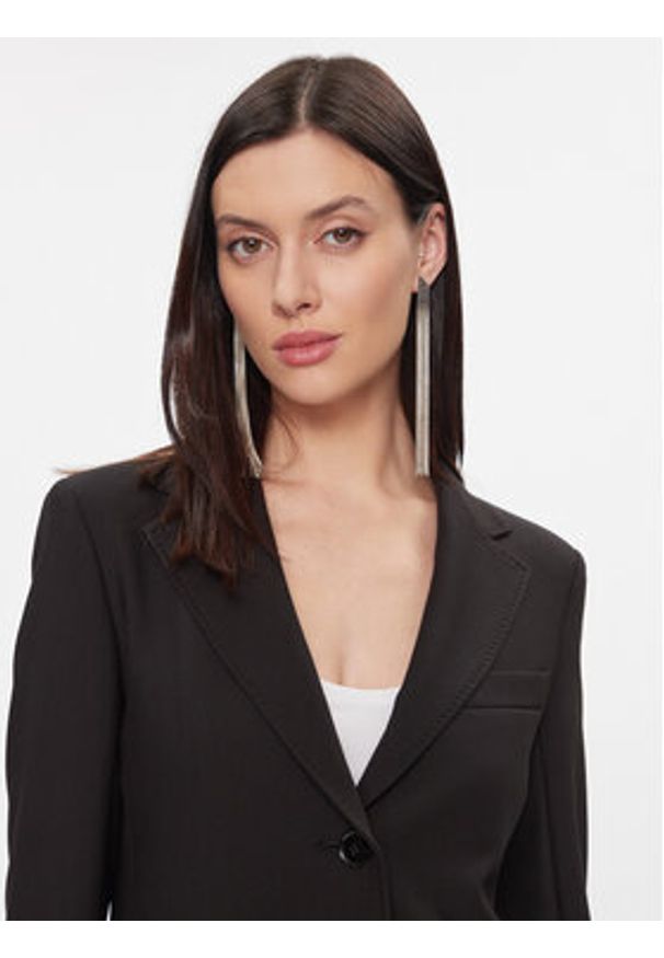 Max Mara Leisure Marynarka Uva 2415041031 Czarny Regular Fit. Kolor: czarny. Materiał: syntetyk