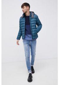 Pepe Jeans Sweter z domieszką wełny męski kolor granatowy. Okazja: na co dzień. Kolor: niebieski. Materiał: wełna. Długość rękawa: długi rękaw. Długość: długie. Styl: casual #3