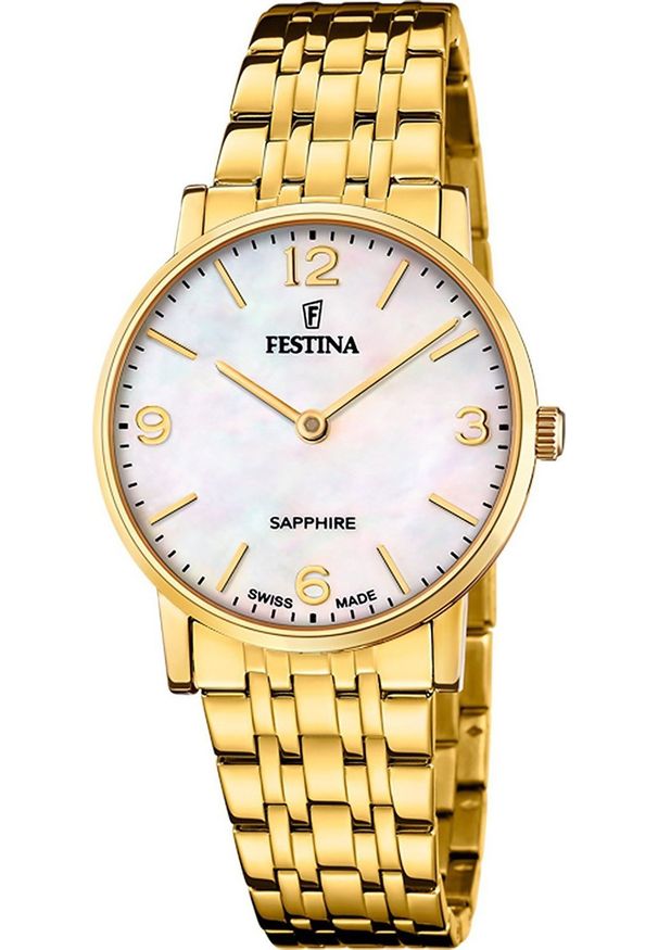 Zegarek damski Festina F20048-2 złoty. Kolor: złoty