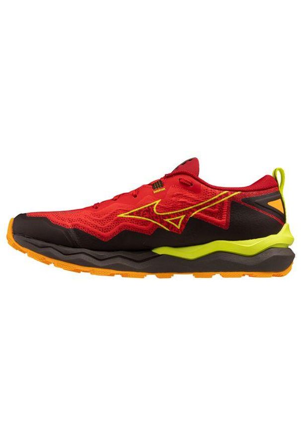 Buty do biegania męskie Mizuno Wave Daichi 9. Kolor: czerwony. Materiał: syntetyk, materiał. Szerokość cholewki: normalna. Model: Mizuno Wave