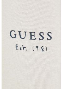 Guess legginsy damskie kolor beżowy wzorzyste. Stan: podwyższony. Kolor: beżowy. Materiał: dzianina #2