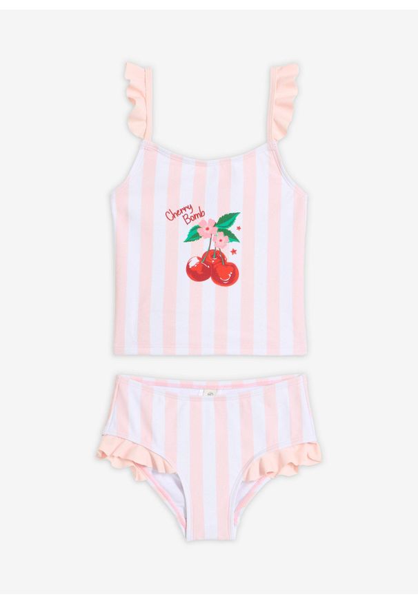 bonprix - Tankini (komplet 2-cz.). Kolor: różowy