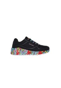skechers - Kapcie SKECHERS UNO LITESUBTLE LOVE Czarny. Kolor: wielokolorowy. Materiał: syntetyk, tkanina
