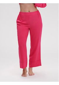Simone Pérèle Spodnie piżamowe Songe 18S660 Różowy Comfort Fit. Kolor: różowy. Materiał: wiskoza
