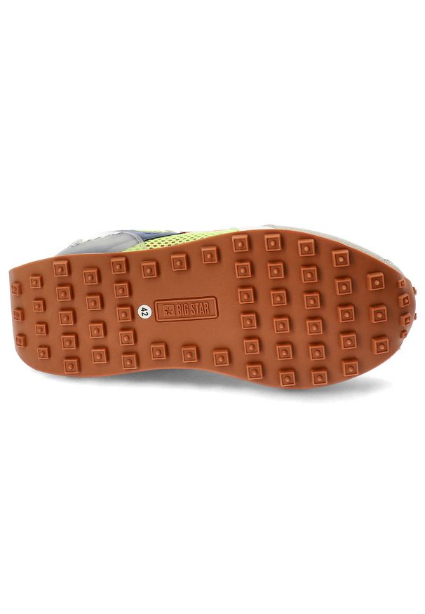 Big-Star - Szare Sneakersy Big Star Modne Obuwie Męskie. Kolor: szary. Materiał: materiał. Sezon: lato