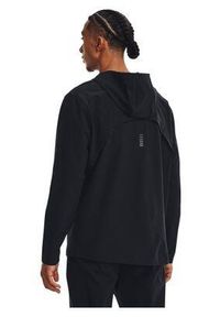 Kurtka do biegania męska Under Armour OutRun The Storm Jacket. Typ kołnierza: kaptur. Kolor: czarny. Styl: sportowy